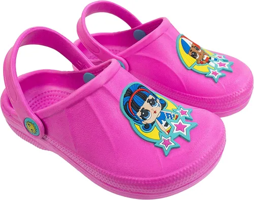 Vista 2 de L.O.L. Surprise! Zuecos moldeados para niñas con correa trasera, talla 9 para niños talla 1