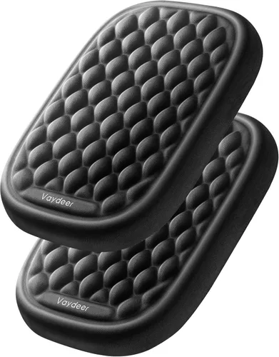 Vista 10 de Vaydeer 2 almohadillas para coderas, coderas en forma de L, cojín de borde de escritorio, ergonómico de espuma viscoelástica, reposamuñecas, teclado