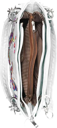 Vista 5 de Zelris Mariposa flor temporada bordado mujeres ocultar llevar bolso cartera conjunto