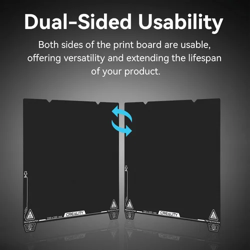 Vista 2 de Placa de construcción Creality Ender 3 V3 SE de 235x235mm con revestimiento de resina epoxi de doble cara, placa de cama de acero de resorte