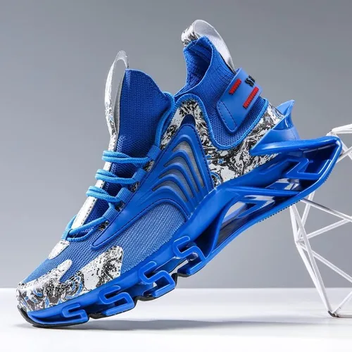 Vista 4 de Zapatos deportivos para hombre, zapatos para correr, para hombre, para correr, a la moda, atlético, baloncesto, caminar, casual, senderismo, negro