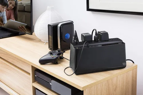Vista 7 de APC UPS Batería de reserva y protector de sobretensiones con AVR, 1500 VA, APC Back-UPS Pro (BX1500M) y batería de reserva y protector