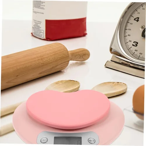 Vista 7 de Plastic Pink Electronic Kitchen Scale 1g 5kg for Baking