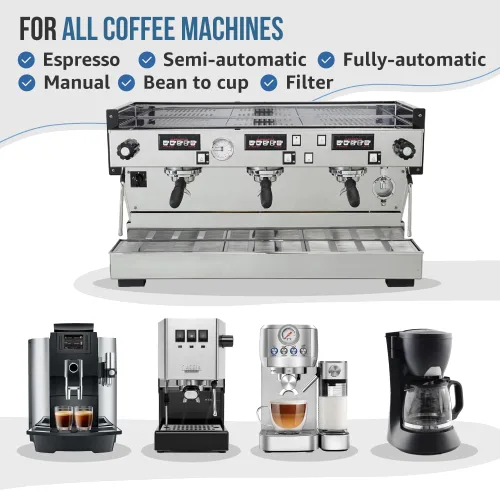 Vista 7 de Caffenu - Tabletas de limpieza para máquina de café expreso, 100 unidades, uso cada 100 tazas (100 Uses) For Bean to Cup, Automatic & Espresso