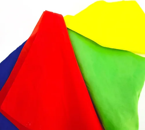 Vista 5 de sumrica 2 bufandas mágicas de seda que cambian de color, bufandas para calles de truco de magia, pañuelo para niños y adultos, regalo de fiesta