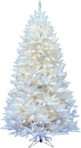 Vista 11 de Vickerman - Árbol de Navidad artificial, color blanco