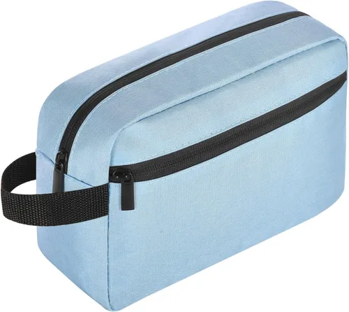 Vista 23 de Icramsy Neceser de viaje para mujeres y hombres, bolsa de cosméticos colgante, accesorios de viaje para mujeres y hombres, Negro, Moderno