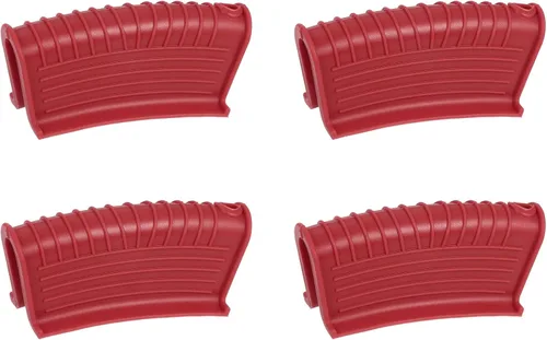 Vista 12 de uxcell Soporte de silicona para mango de sartén caliente, 2 piezas, funda antideslizante resistente al calor para cocina, olla, sartenes, utensilios