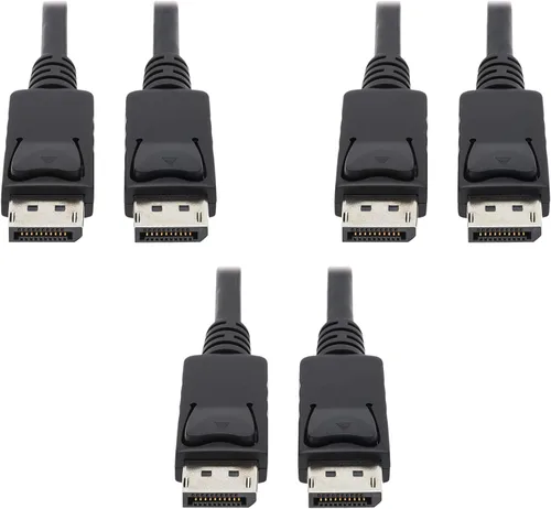 Vista 7 de TRIPP LITE Cable DisplayPort con pestillos (M/M), DP a DP, 4K x 2K, 6 pies (P580-006), negro