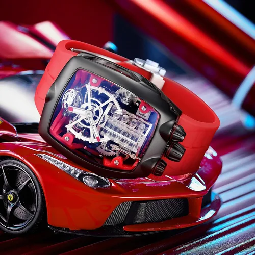 Vista 2 de FEICE Watches for Men Automatic Skeleton Watch Waterproof Mineral Glass Japanese Movement Supercar Wristwatch Anti Shock Business Tourbillon FM666
