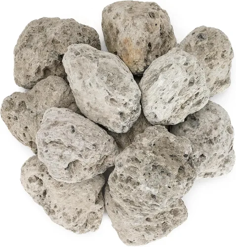 Vista 10 de Stanbroil Rocas de lava natural de 2.0 a 2.8 pulgadas para hoguera, chimenea de 5 libras