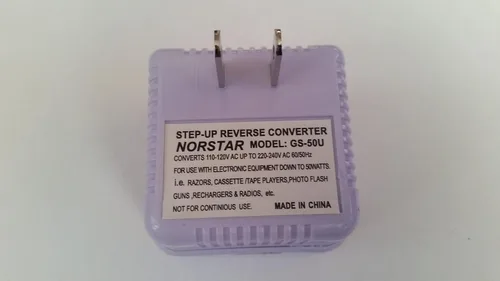 Vista 5 de Norstar Convertidor de voltaje de viaje internacional compacto inverso de 50 vatios