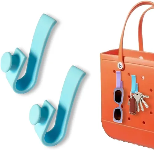 Vista 10 de Ganchos para bolsas Bogg, portavasos y lentes de sol, compatible con bolsa de mano y bolsa Bogg (azul oscuro)