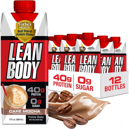 Vista 8 de LEAN BODY - Paquete variado de 8 sabores, 1.41 onzas de proteína, cero azúcar, 24 vitaminas y minerales para apoyar la salud inmunológica, 17 onzas