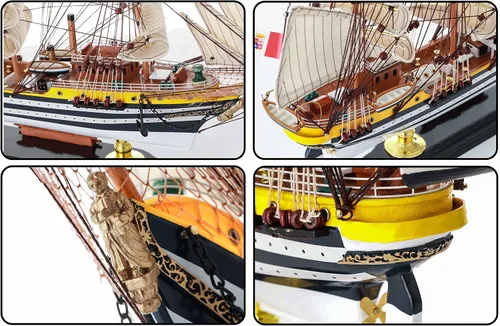 Vista 5 de SAILINGSTORY Modelo de Madera Nave Amerigo Vespucci 1/190 Escala Réplica