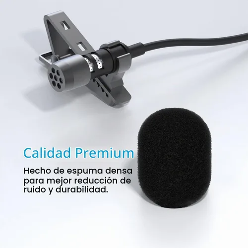 Vista 4 de Cubilux Juego de Parabrisas Peludo y Cubierta de Espuma para Micrófono de Solapa Lavalier, Parabrisas Muff Protector contra Viento Deadcat, Manguito