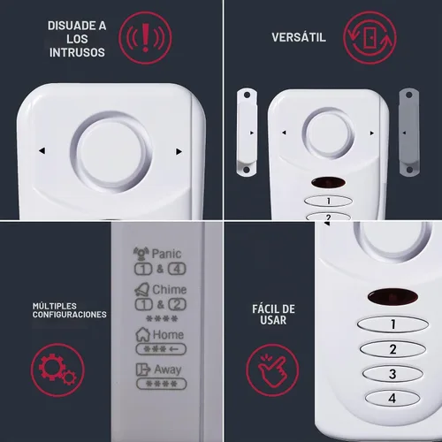 Vista 2 de Sabre Elite - Alarma inalámbrica para puerta con modo de retardo de salida/entrada, modo hogar y teclado, disuade a los intrusos con alarma de 120