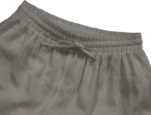 Vista 7 de Bwzlpqj Pantalones de lino con bandas de tobillo para hombre, disfraz de pirata renacentista, pantalones retro medievales
