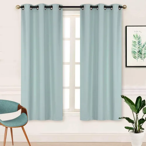 Vista 21 de Better Home Style 2 paneles de cortinas aisladas para cualquier ventana con ojales y ojales 100% opacos, color liso, 2 paneles de 36 pulgadas