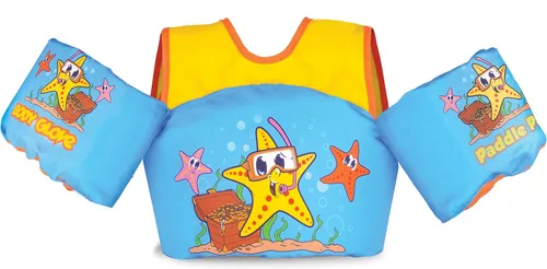 Vista 15 de Body Glove Paddle Pals - Chaleco salvavidas para niños aprobado por la Guardia Costera para aprender a nadar PFD