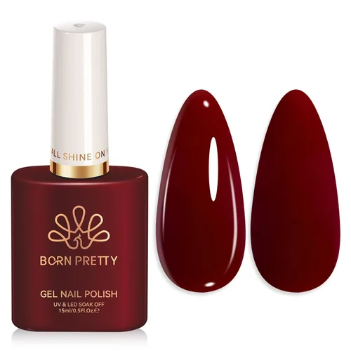 Vista 19 de Born Pretty - Esmalte de uñas de gel negro, diseño de Halloween negro opaco Negro puro