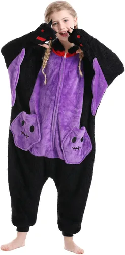 Vista 6 de Magicalani Pijama unisex de animal para adultos, ropa de dormir de cosplay de anime para mujeres y hombres, disfraz de Halloween de una pieza