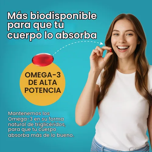Vista 7 de Nutriana Cápsulas blandas de aceite de pescado de fórmula avanzada, 1500 mg de Omega 3 con 800 mg de EPA + 600 mg de DHA, 60