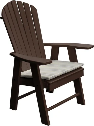 Vista 4 de Furniture Barn USA Silla Adirondack vertical de polietileno (azul Aruba)