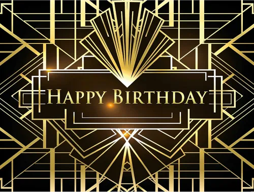 Vista 8 de Telón de fondo de fiesta de gran Gatsby de 7 x 5 pies, fondo retro rugido de los años 20 para adultos y niños, decoración artística de celebración