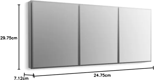 Vista 3 de Kohler CB-CLC2026FS - Espejo Botiquín de Baño sin Marco, Puerta Individual, Marco Rectangular de Borde Biselado, Espejo de Gabinete de Baño