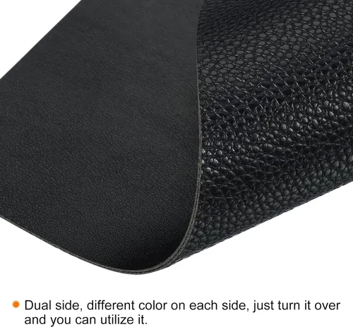 Vista 3 de PATIKIL Protector de alfombrilla de escritorio de 31 x 16 pulgadas, de piel sintética, impermeable, doble cara, alfombrilla de mouse para oficina