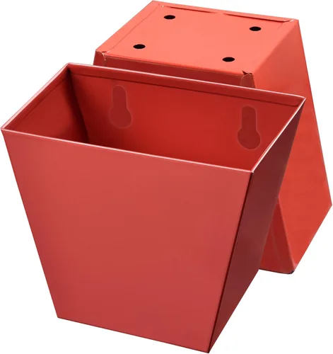 Vista 7 de Colector de tapa de cerveza de bronce antiguo Cubo de tapa de botella montado en la pared Cubo de drenaje al aire libre inoxidable estrecho Bronce
