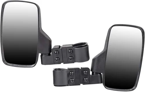 Vista 2 de NICHE Combo de espejo retrovisor negro Breakaway para Offroad UTV barra de jaula enrollable de 1.75 pulgadas
