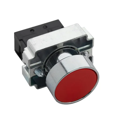 Vista 7 de Interruptor de botón momentáneo con cabezal plano, N/C - Encendido/apagado, botón de parada de inicio de reinicio automático para uso doméstico e