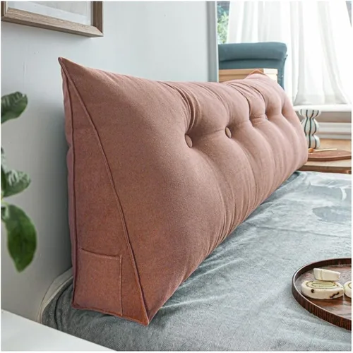 Vista 12 de Almohada de lectura triangular para cama o sofá, almohada grande para cabecero, cojín de cojín de almohada grande para sofá cama, respaldo