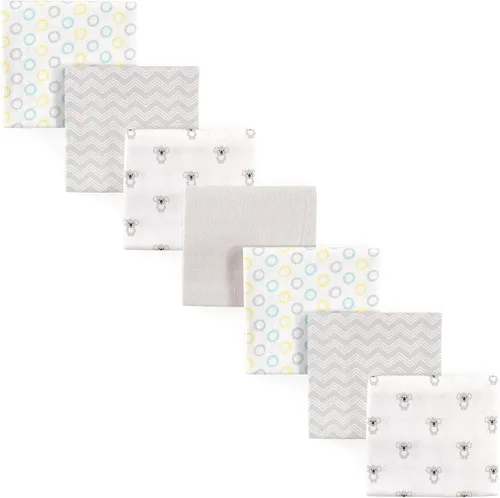 Vista 15 de Luvable Friends Mantas unisex de franela de algodón para bebé, paquete de 84 ABC, talla única