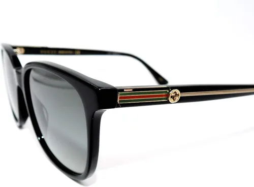 Vista 3 de Gucci GG 0376S 001 - Gafas de sol cuadradas de plástico negro lente gradiente gris