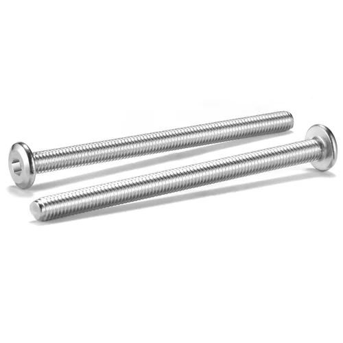 Vista 17 de 20 tornillos hexagonales de cabeza plana M5 x 0.236 in, acero inoxidable 304 18-8, rosca completa (con llave hexagonal)