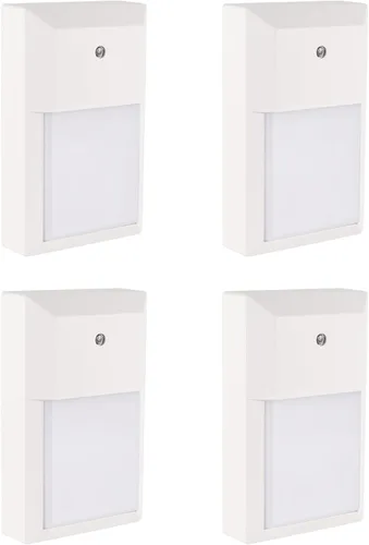 Vista 8 de YoonLIT - Farol LED de pared para exteriores, fotocélula del anochecer al amanecer, luz impermeable para porche, garaje, escalera, pasillo, 12 W