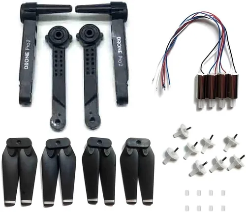 Vista 8 de Quadcopter Accessories Propeller Blade Guard Arm Motor Engine Gear Suitable For E99 Pro2 FPV Control Drone Kit(Blue)