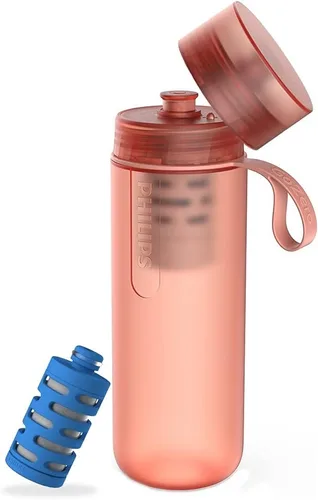 Vista 16 de PHILIPS Water GoZero - Botella de agua activa sin BPA con filtro de agua de río/lago/manantial para senderismo, campamento y fitness, filtro de agua