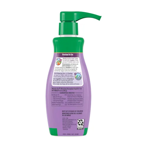 Vista 2 de Miracle-Gro Blooming Houseplant Food, 8 fl. oz. Fertilizante para plantas