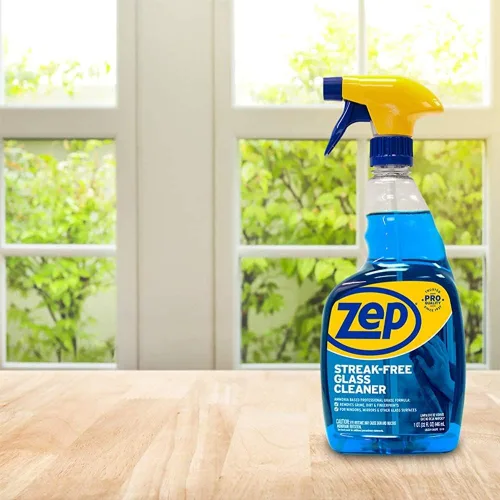 Vista 3 de Zep ZU112032 - Limpiador de vidrio sin rayas, 32 onzas, azul