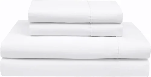 Vista 6 de Rajlinen Juego de sábanas de algodón Giza tamaño Queen, 100% algodón egipcio Giza certificado, juego de sábanas de lujo de 4 piezas, bolsillo