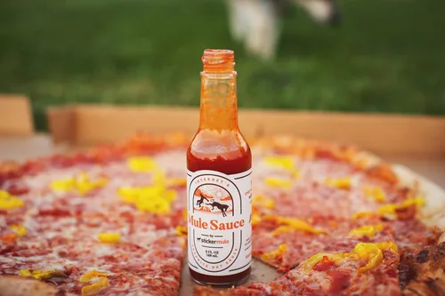 Vista 5 de Salsa de mula: salsa picante con habanero, bonete escocés amarillo y Bhut jolokia. (5 onzas, 1)