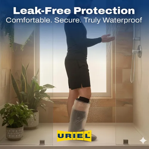 Vista 4 de Fundas de fundición para patas de ducha: protector de yeso reutilizable e impermeable, cómoda funda de ducha para adultos para mantener los vendajes