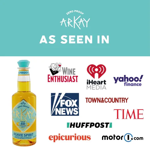 Vista 6 de ARKAY Licor de Agave Zero Proof Alternativa premium sin alcohol 33.3 fl oz (1L) Cero calorías y azúcar
