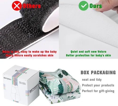 Vista 6 de BSTOPPT Saco de Dormir para Recién Nacido, Manta Enrollable para Bebé, 0-3 Meses, Manta Enrollable Ajustable en 3 Direcciones, 100% Algodón Rayón