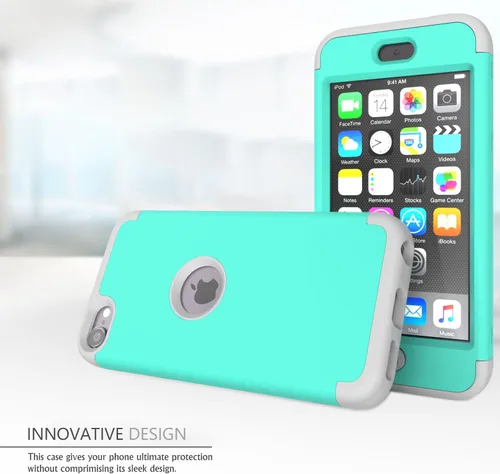 Vista 2 de Funda iPod Touch 5, iPod Touch 6, funda resistente a impacto fuertes SLMY (TM), funda protectora para iPod Apple Touch 5ta y 6ta
