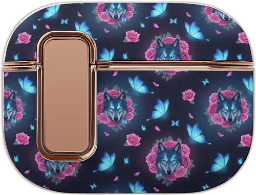 Vista 15 de Full Protective Cover Compatible with Airpods Pro 2 Wireless Charging Case for Women with Lock, Purple Galaxy Dragon, Safe and Shockproof